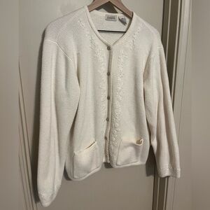 Vintage Embroidered Cardigan Sweater